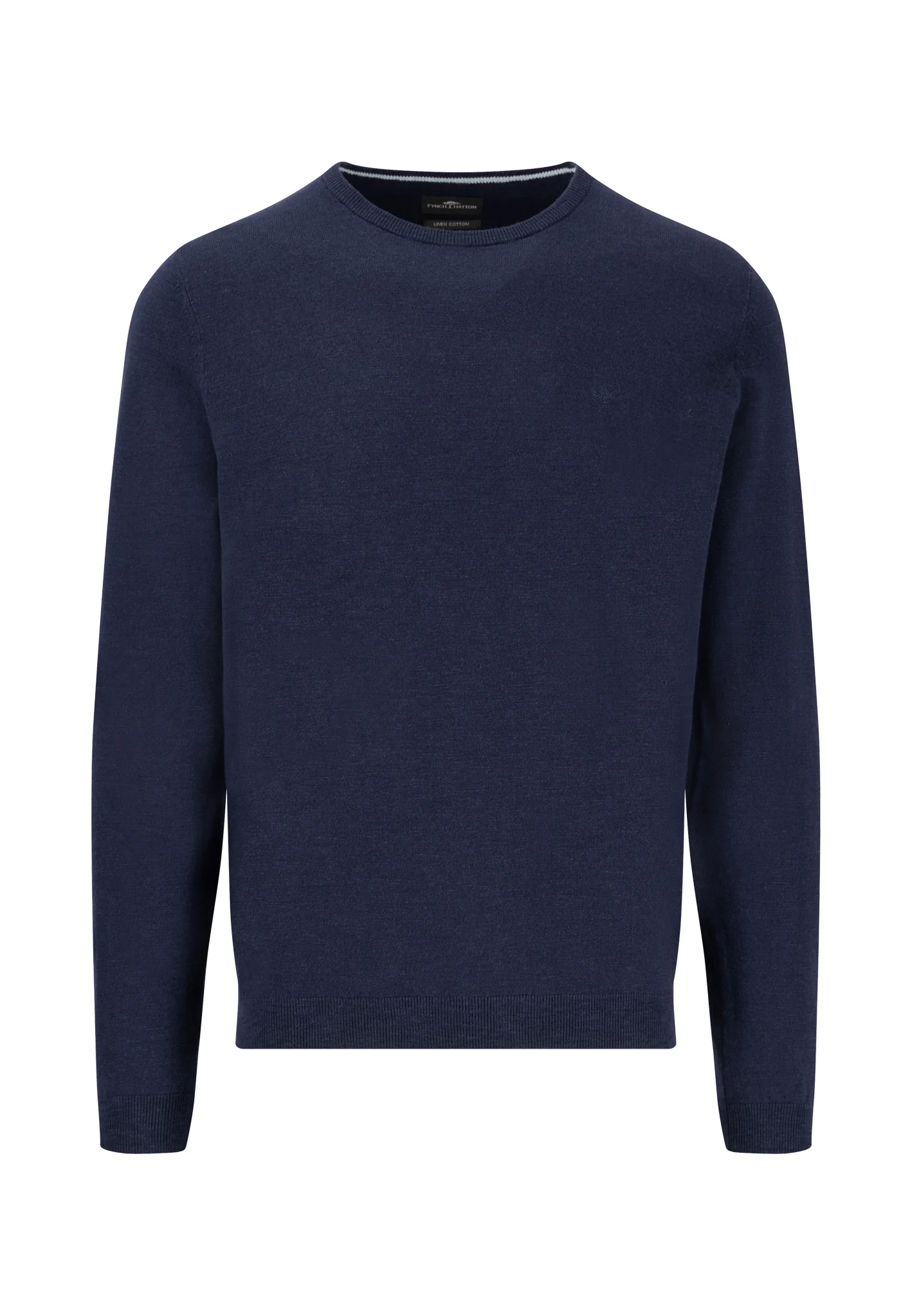 Strickpullover aus Baumwoll-Leinenmix mit Rundhalsausschnitt - Image 3