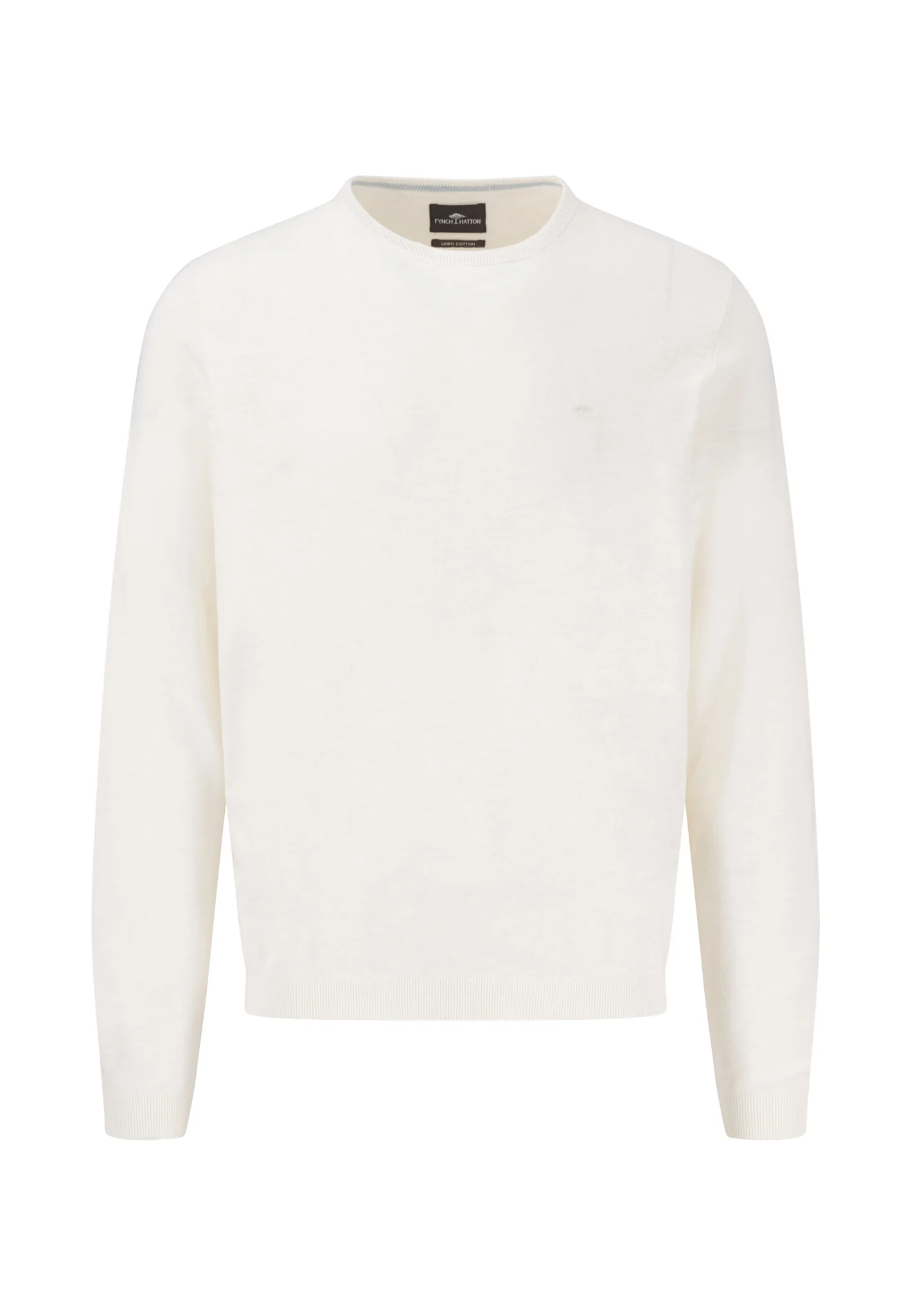 Strickpullover aus Baumwoll-Leinenmix mit Rundhalsausschnitt - Image 5