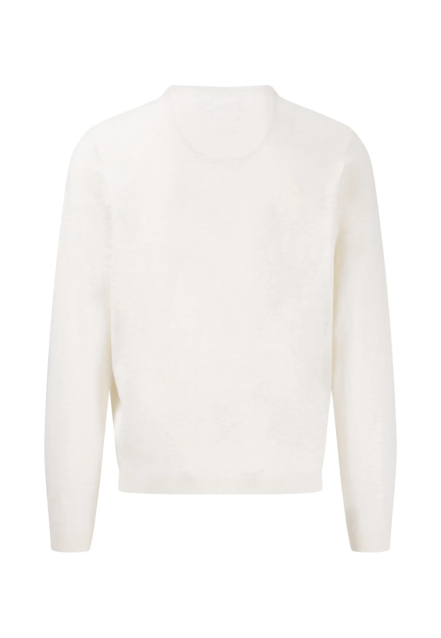 Strickpullover aus Baumwoll-Leinenmix mit Rundhalsausschnitt - Image 6