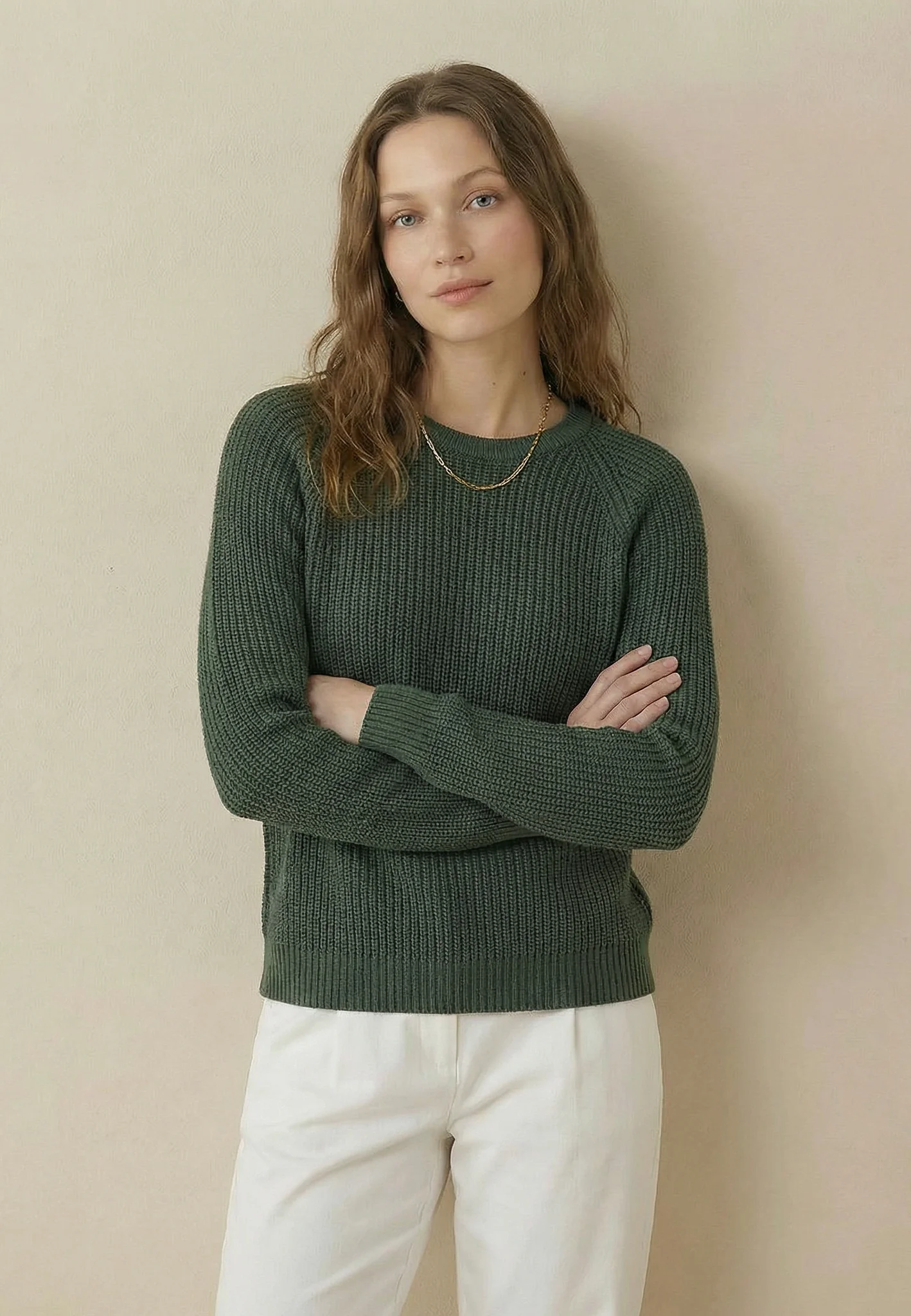 Strickpullover aus Baumwolle mit Rundhalsausschnitt in Rippenstruktur - Image 31