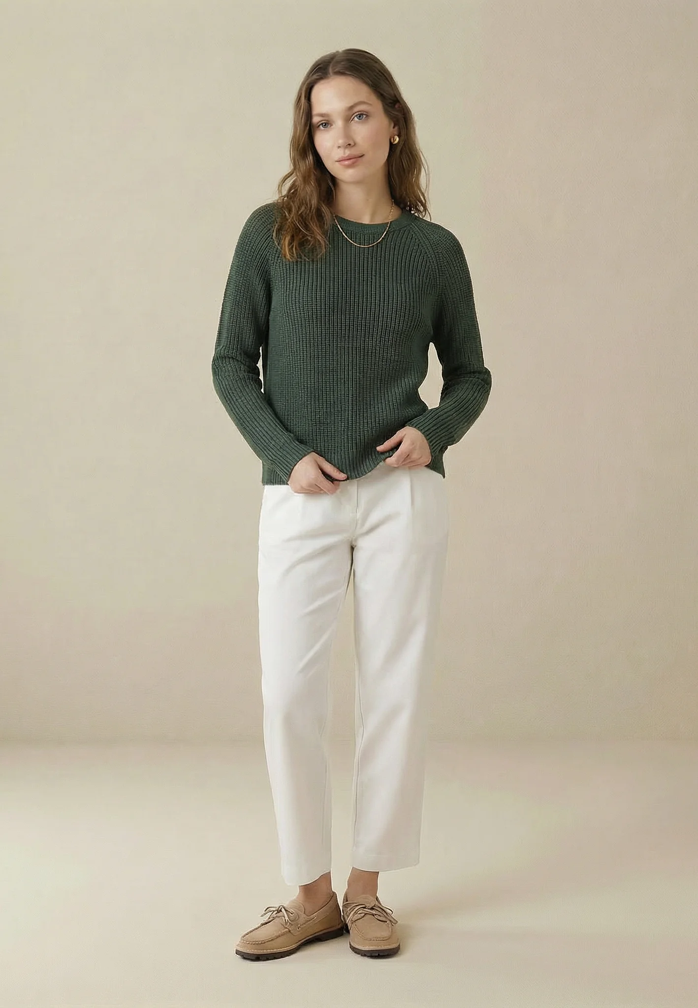 Strickpullover aus Baumwolle mit Rundhalsausschnitt in Rippenstruktur - Image 32