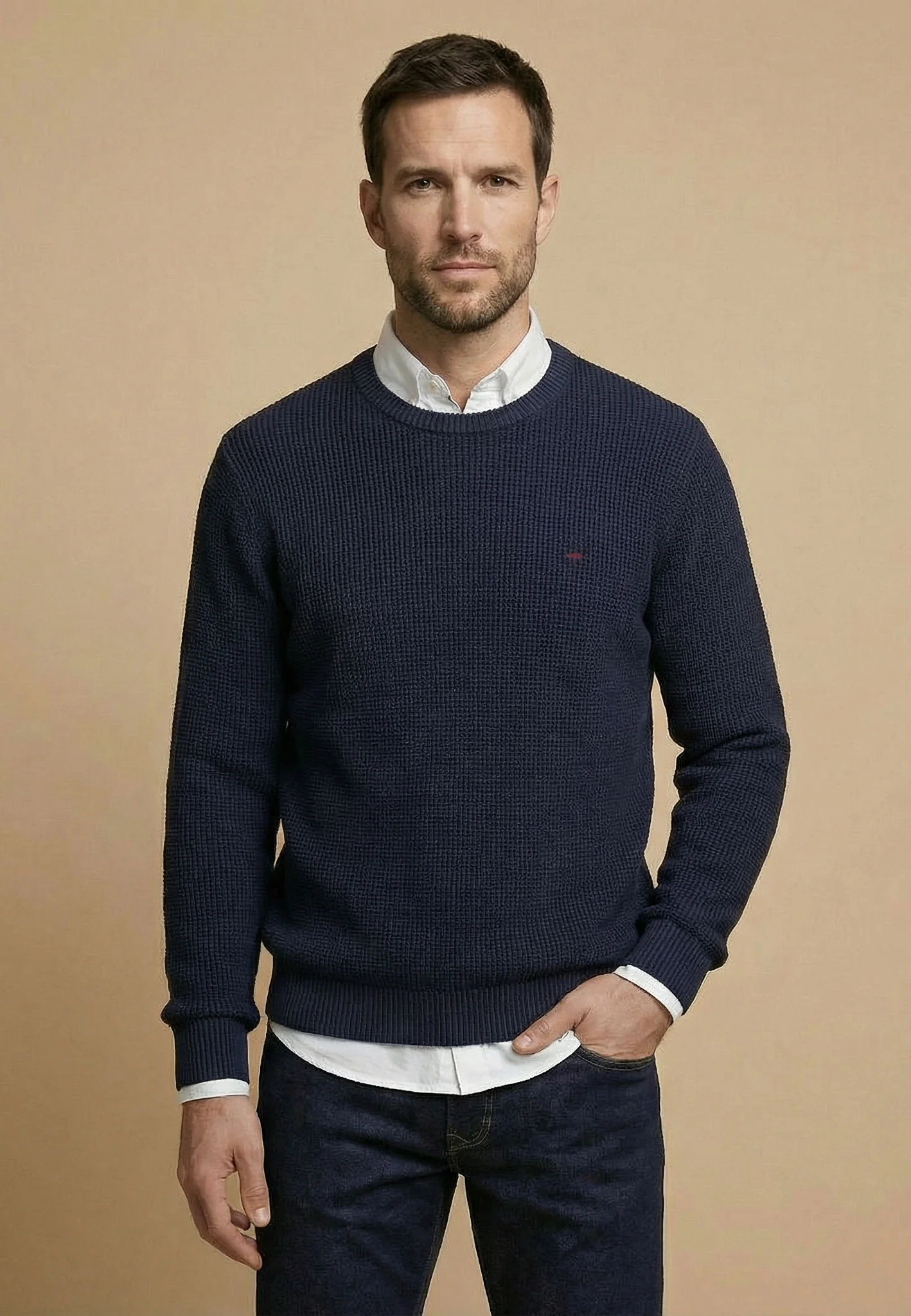 Strickpullover aus Baumwolle mit Strukturmuster - Image 13