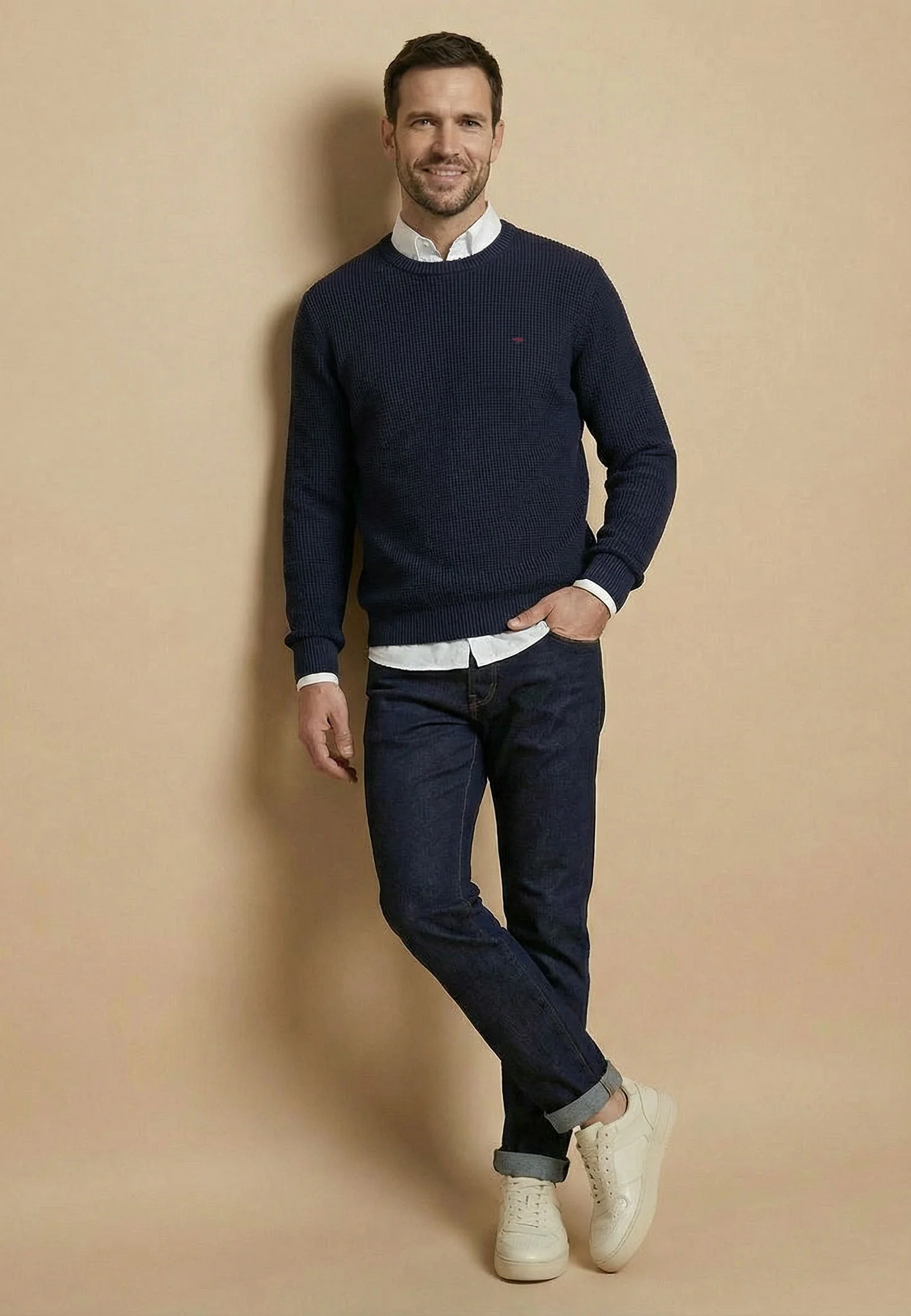 Strickpullover aus Baumwolle mit Strukturmuster - Image 16