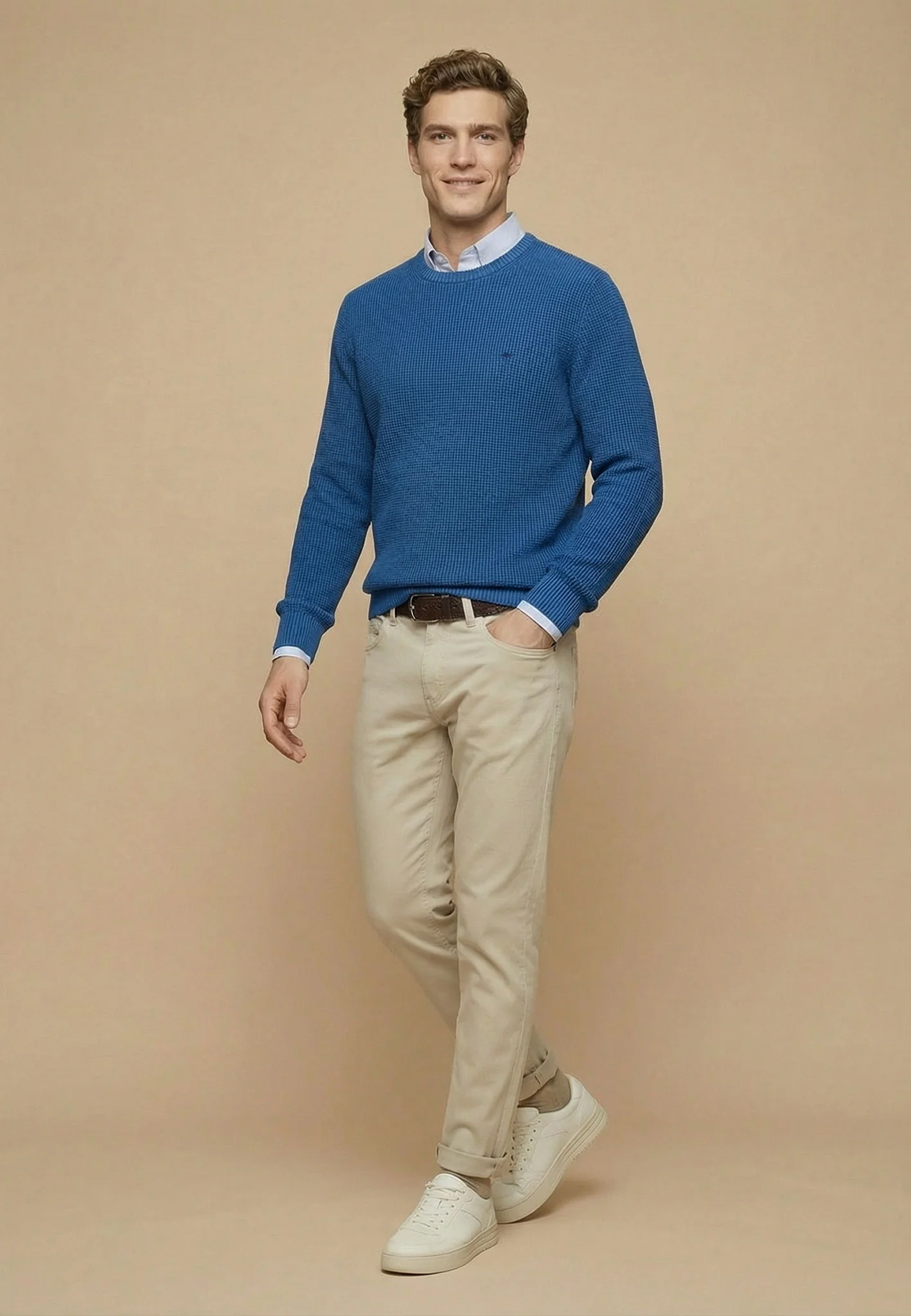 Strickpullover aus Baumwolle mit Strukturmuster - Image 4