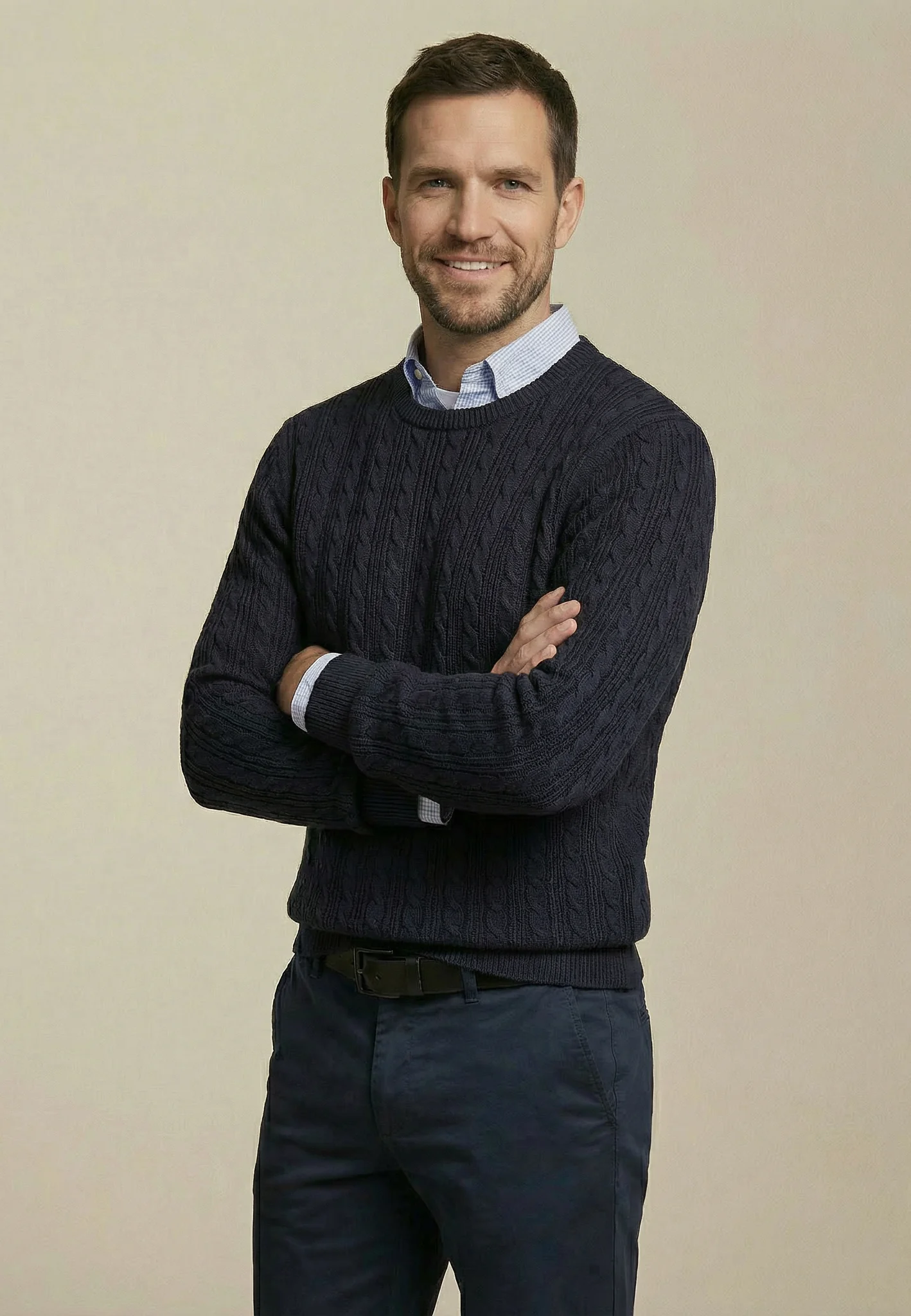 Strickpullover aus Baumwolle mit Zopfmuster - Image 12