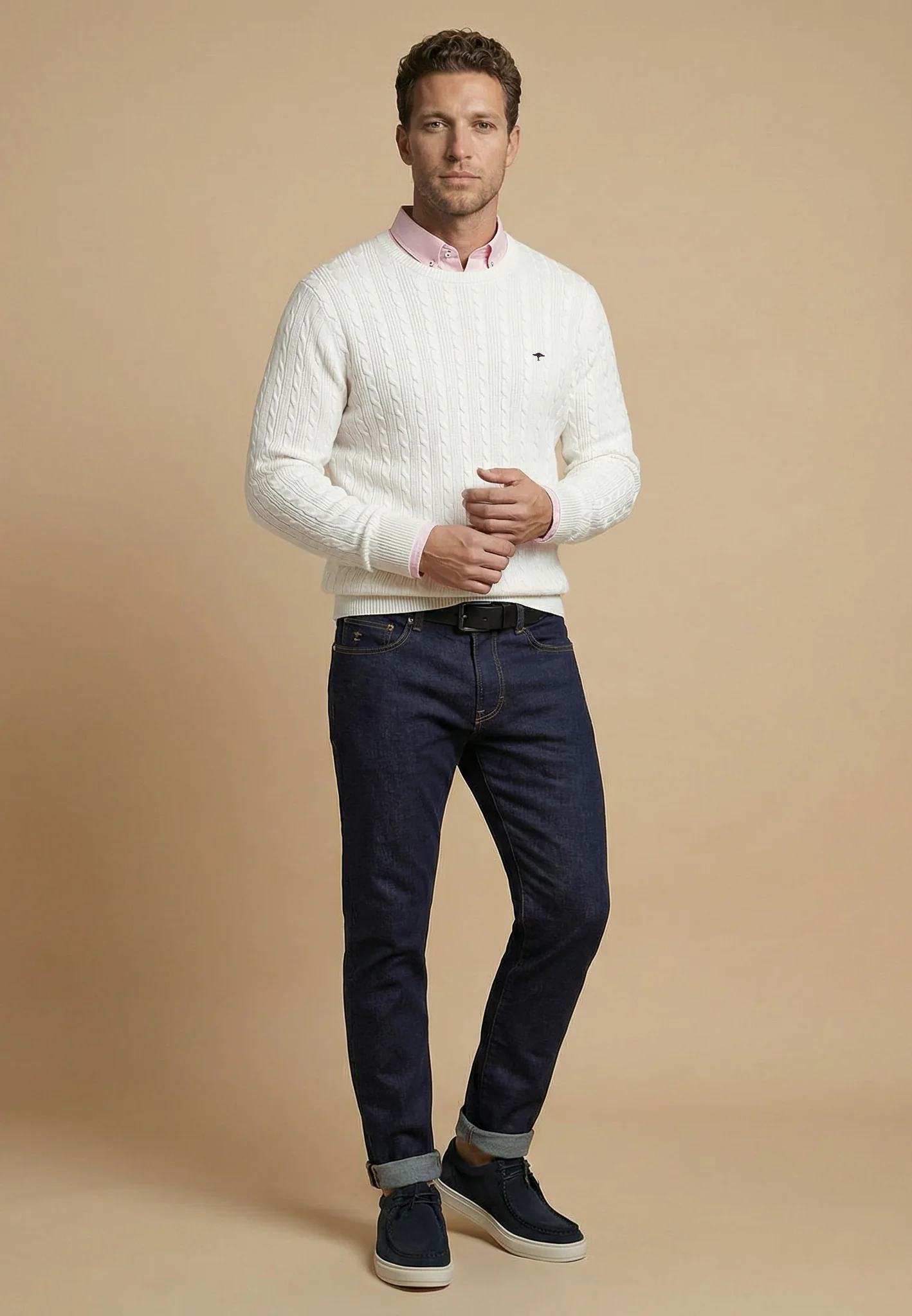 Strickpullover aus Baumwolle mit Zopfmuster - Image 18