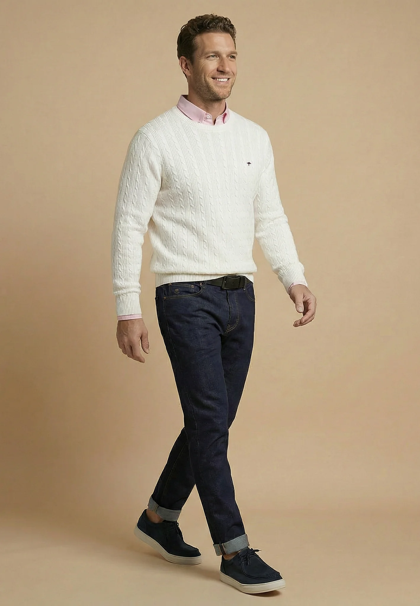 Strickpullover aus Baumwolle mit Zopfmuster - Image 19