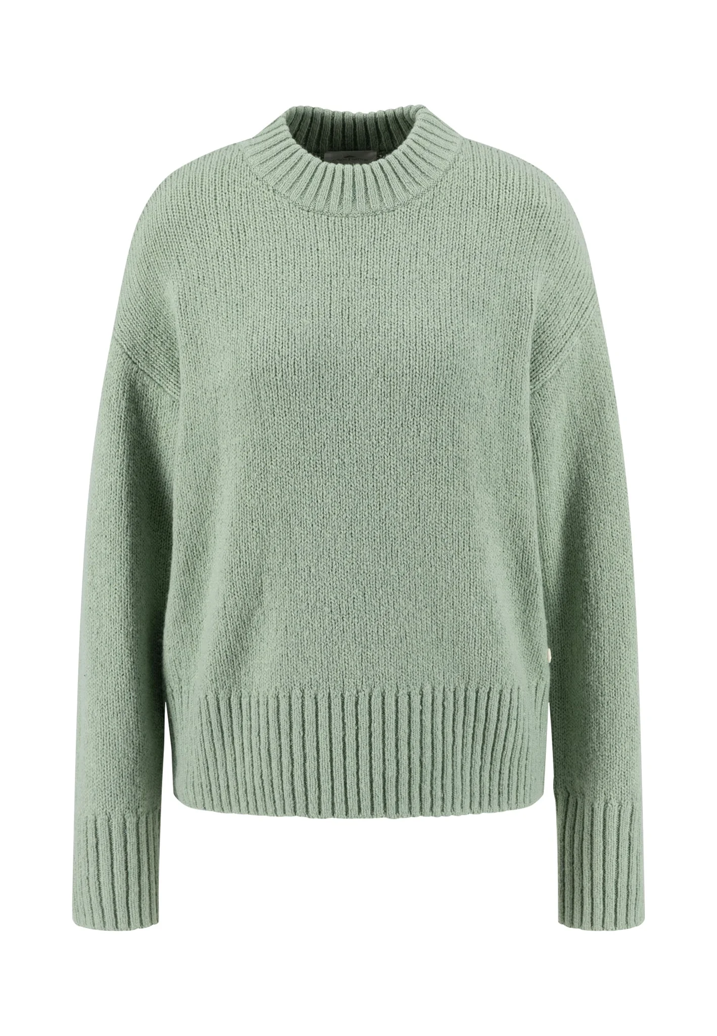 Strickpullover aus Baumwollmix mit Stehkragenoptik und breiten Bündchen - Image 11