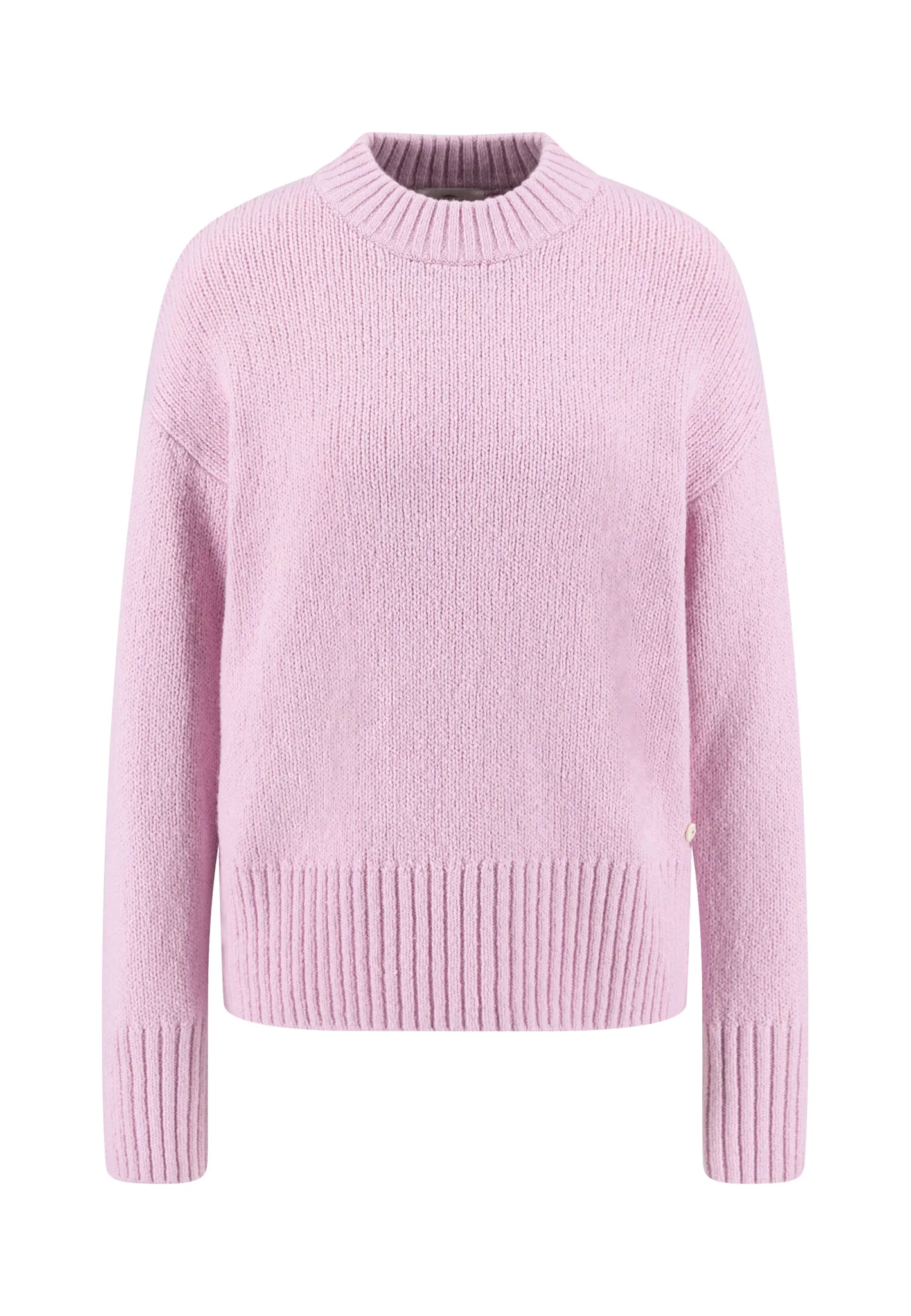 Strickpullover aus Baumwollmix mit Stehkragenoptik und breiten Bündchen - Image 5