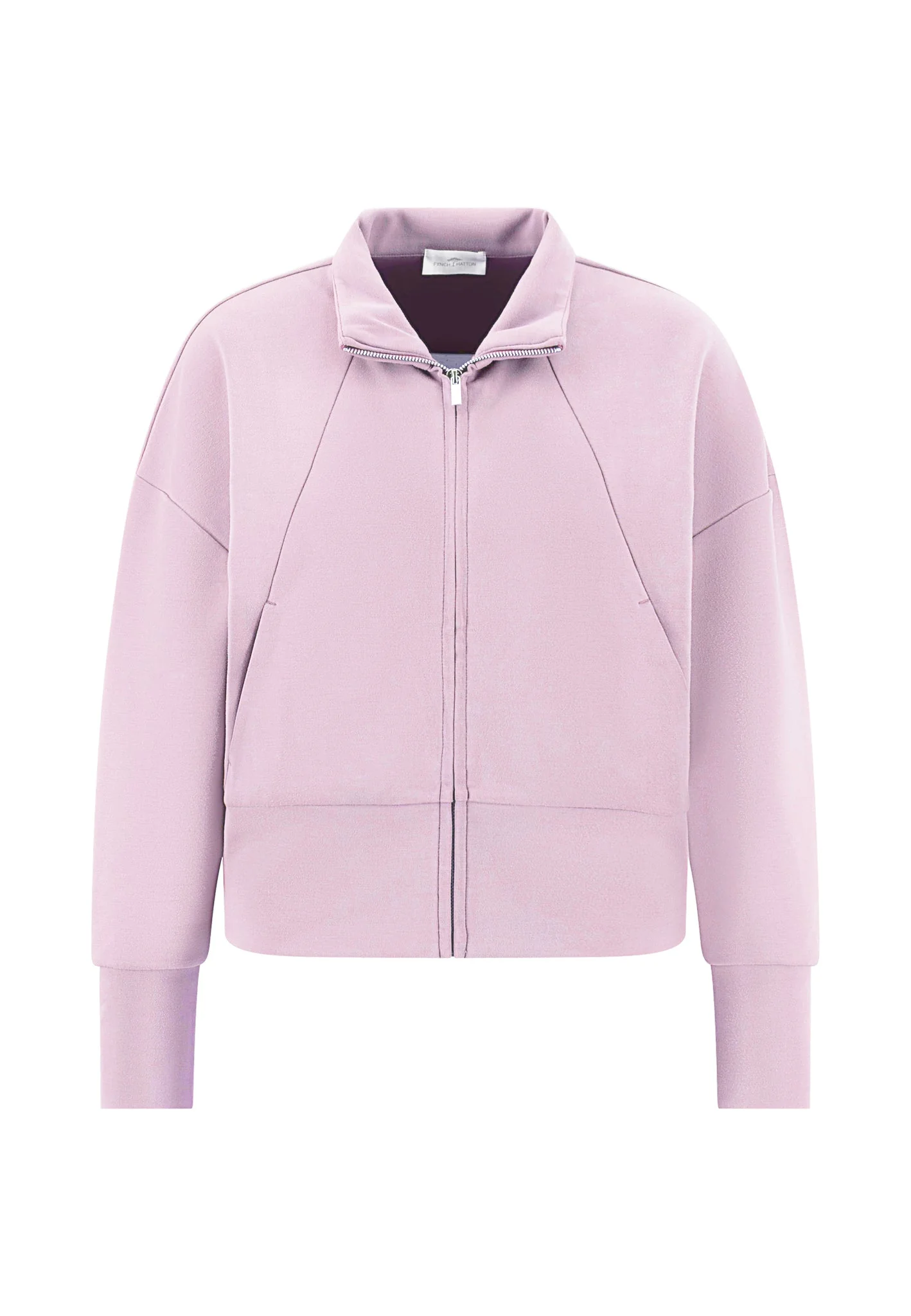 Sweatjacke aus Viskosemix mit Reißverschluss und Raglanärmeln - Image 4