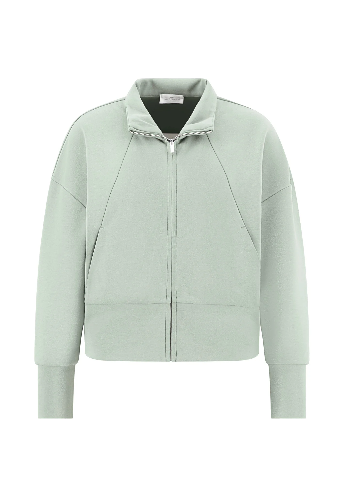 Sweatjacke aus Viskosemix mit Reißverschluss und Raglanärmeln - Image 6