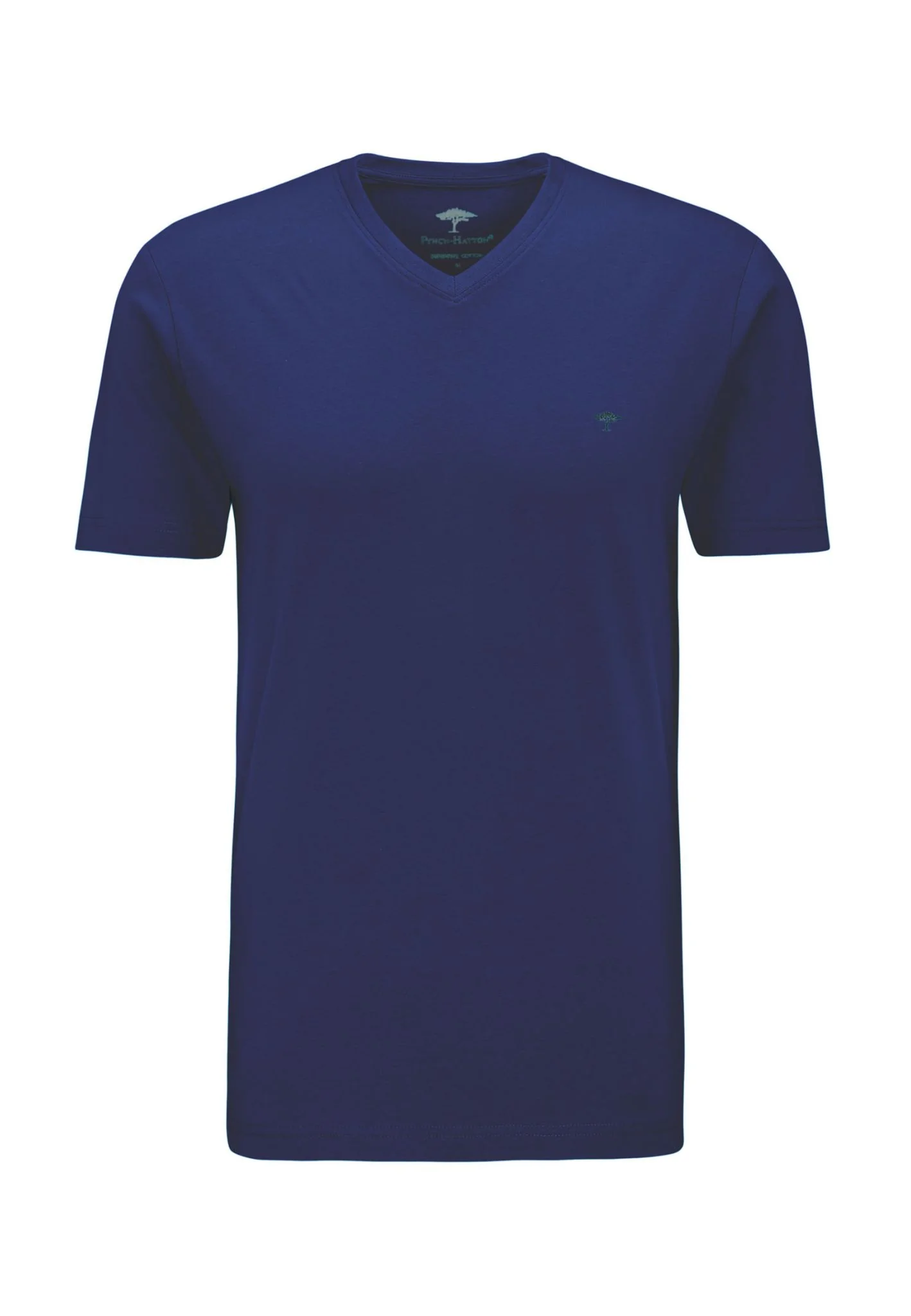 T-Shirt aus Baumwolle mit V-Ausschnitt und Logo-Stickerei - Image 9