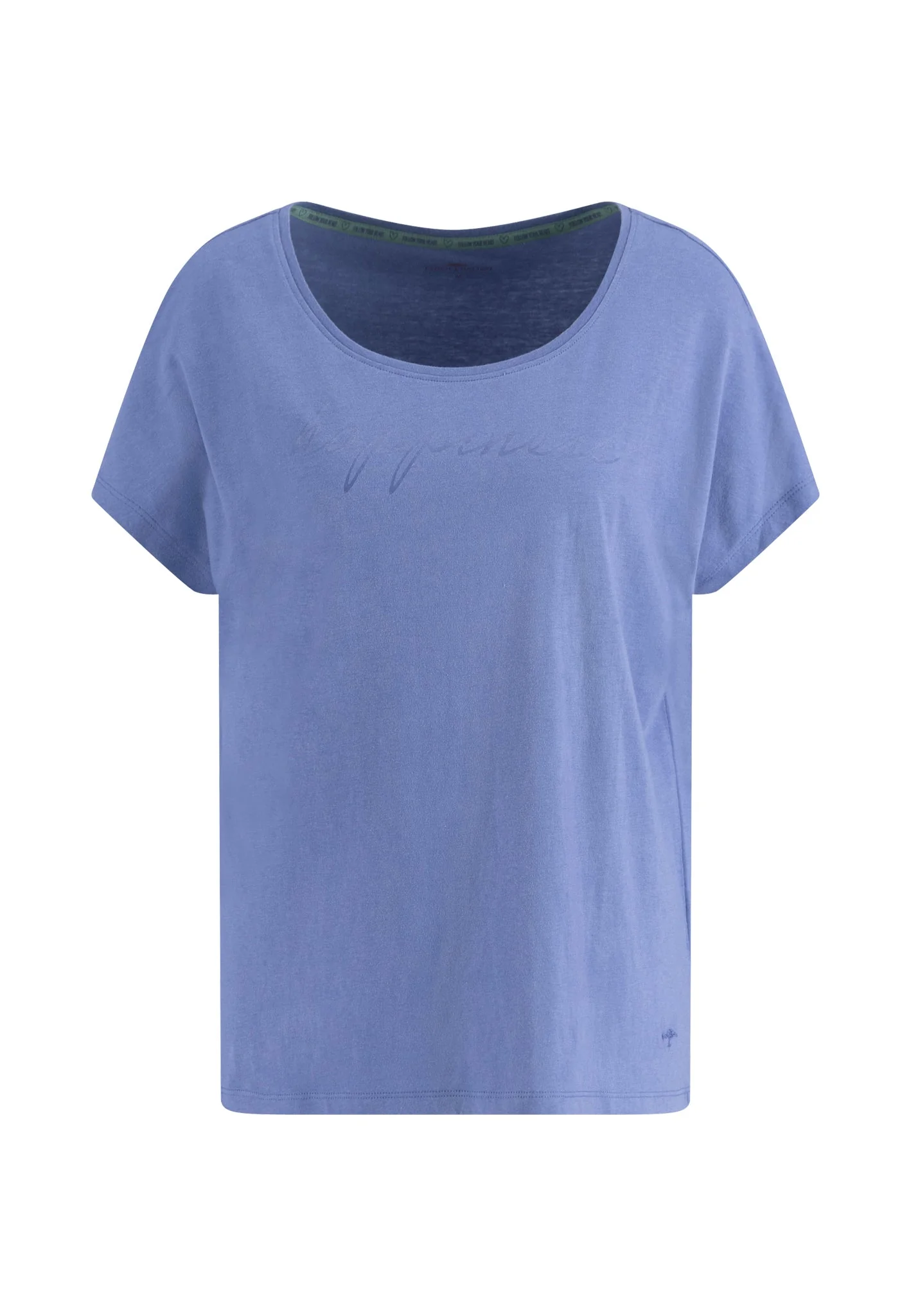 T-Shirt aus Modal-Baumwoll-Mix mit Print und überschnittenen Schultern - Image 5