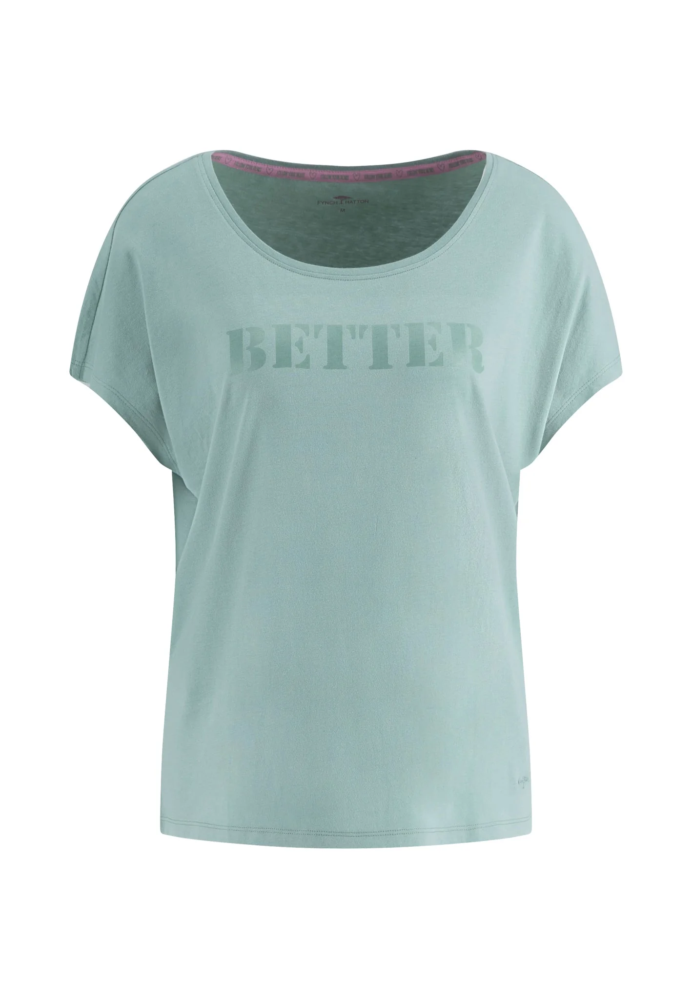 T-Shirt aus Modal-Baumwoll-Mix mit Print und überschnittenen Schultern - Image 7