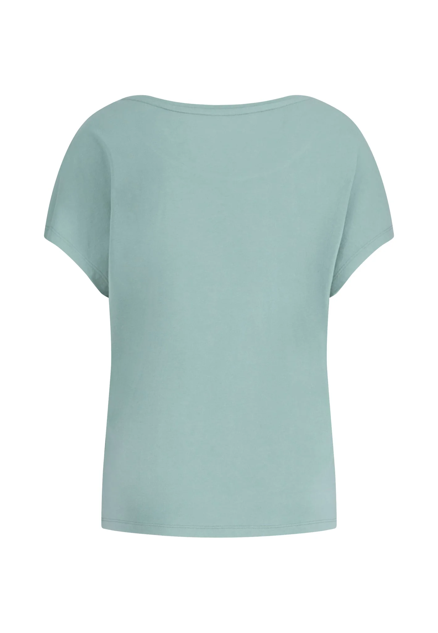 T-Shirt aus Modal-Baumwoll-Mix mit Print und überschnittenen Schultern - Image 8