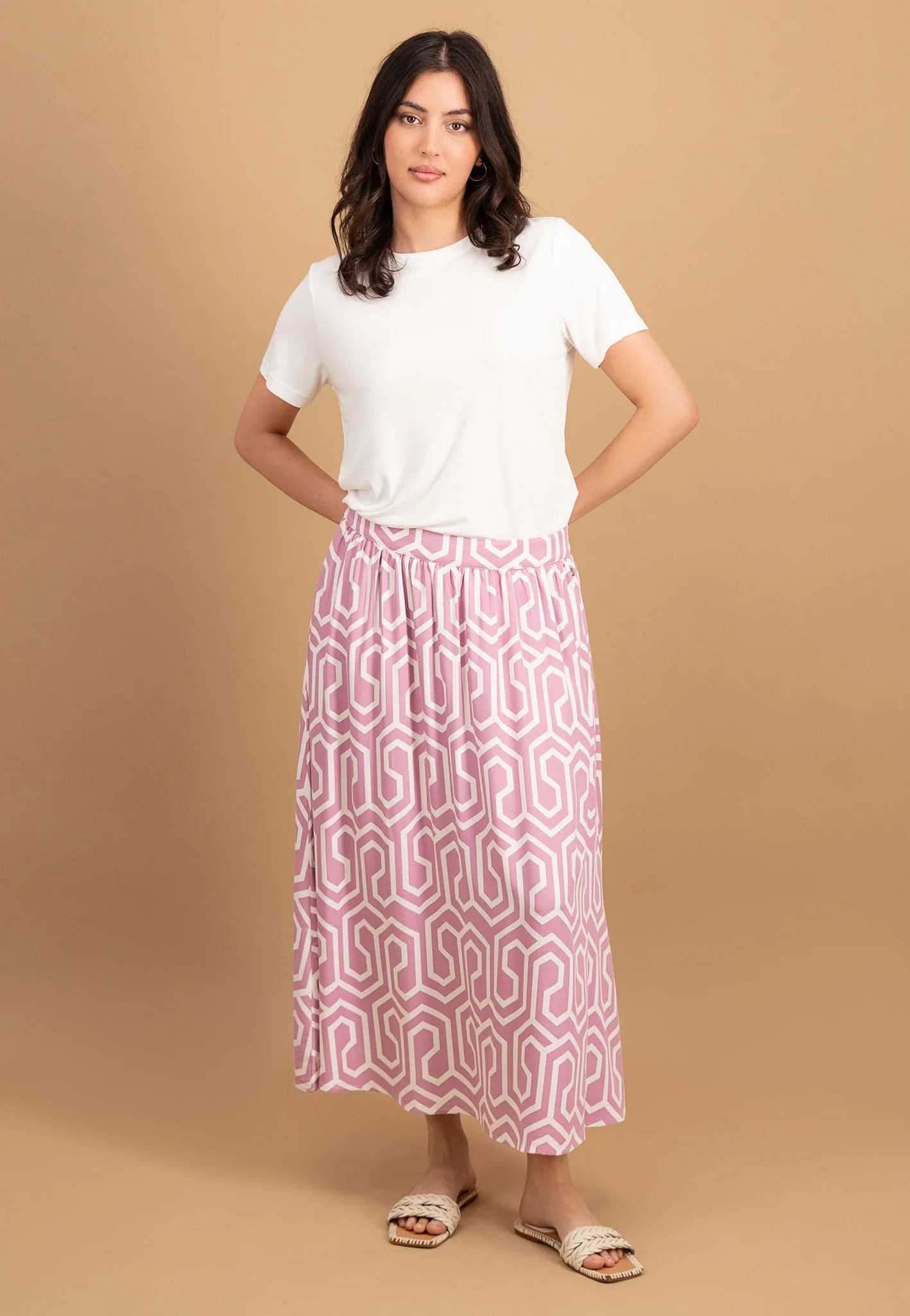 T-Shirt aus Modal-Mix mit Rundhalsausschnitt - Image 4