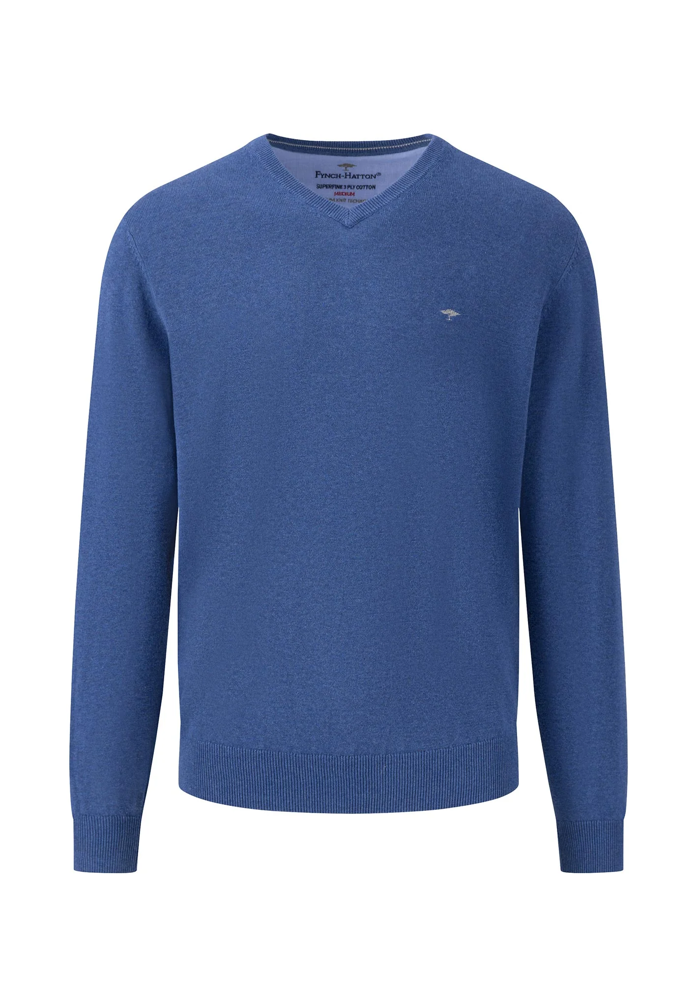 Weicher Baumwoll-Pullover mit V-Ausschnitt - Image 13
