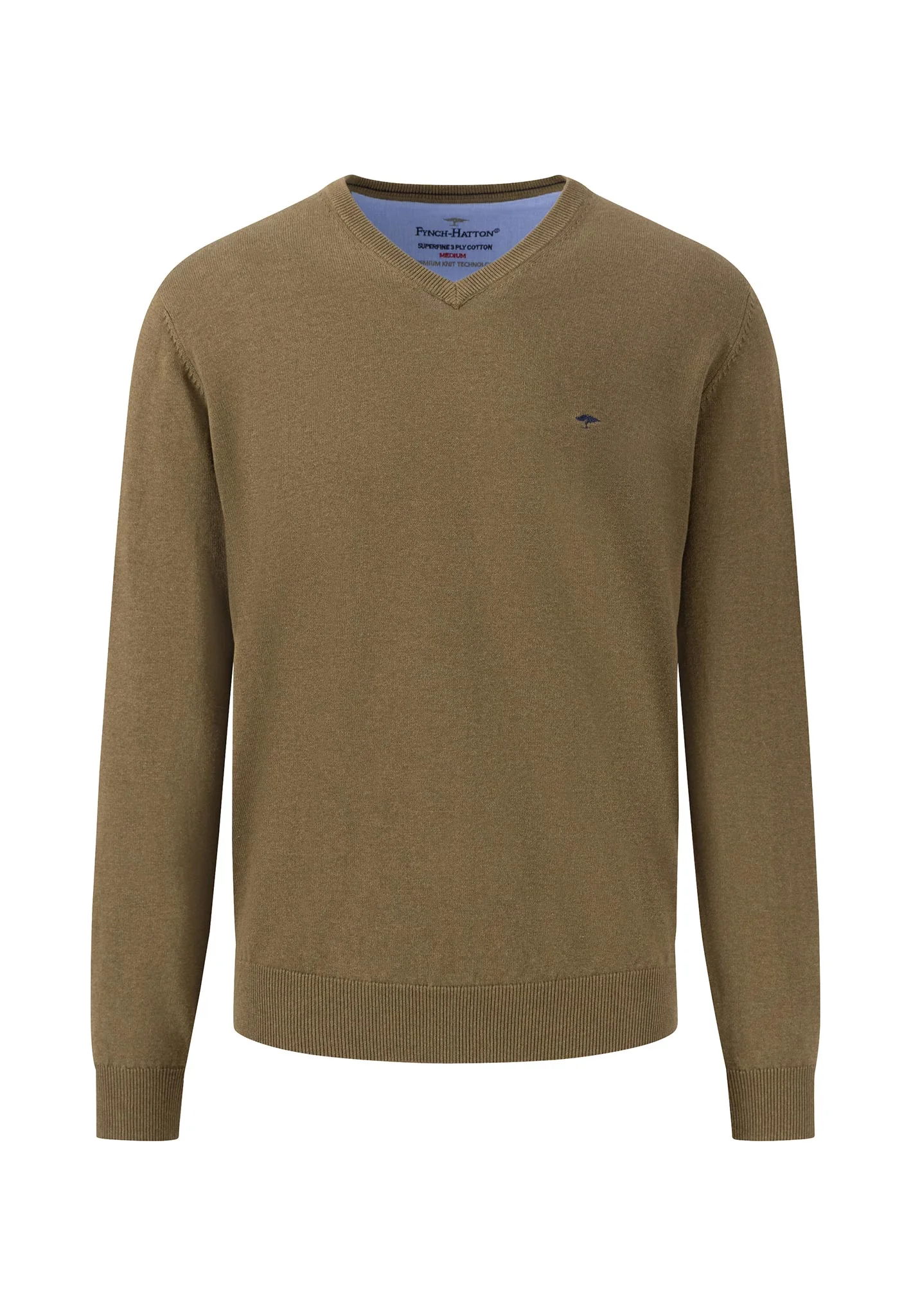 Weicher Baumwoll-Pullover mit V-Ausschnitt - Image 17