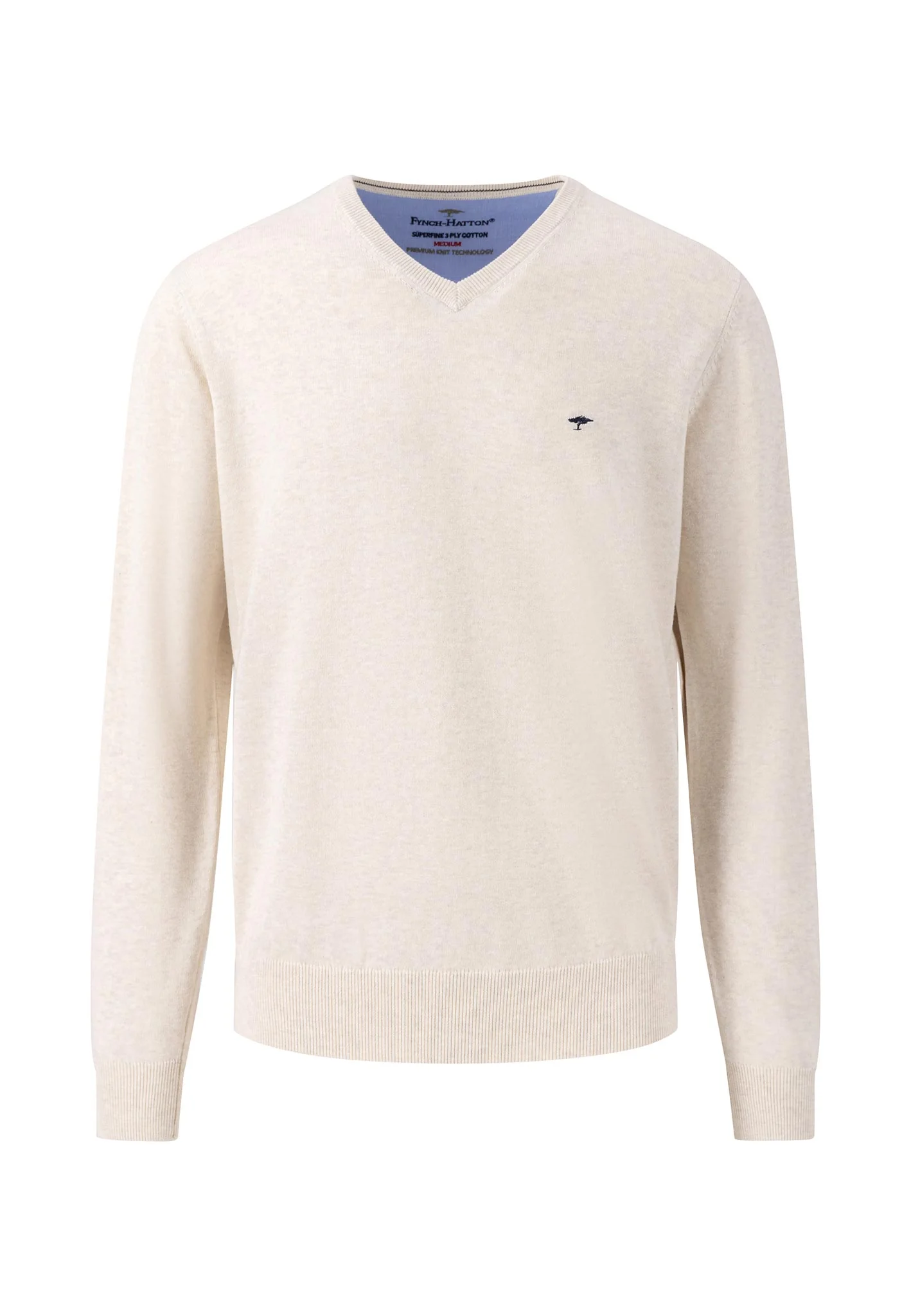 Weicher Baumwoll-Pullover mit V-Ausschnitt - Image 21